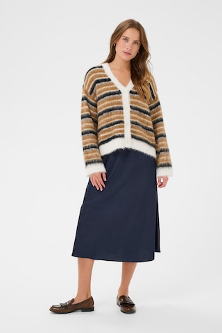 SAINT TROPEZ Knit Cardigan 'OlmaSZ' in Brown