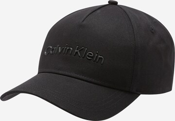 Calvin Klein - Gorra 'MUST' en negro: frente