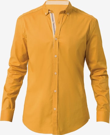 Felix Hardy Button Up Shirt in Yellow: front