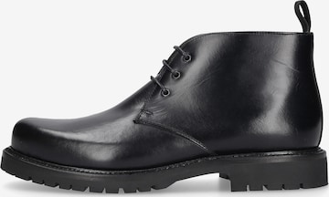 Henry Stevens Schnürboots ' Harry GB ' in Schwarz: Vorderseite