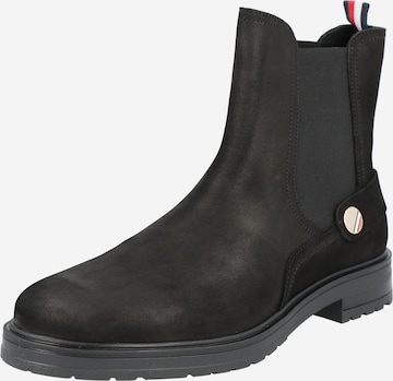 TOMMY HILFIGER Chelsea boots in Zwart: voorkant