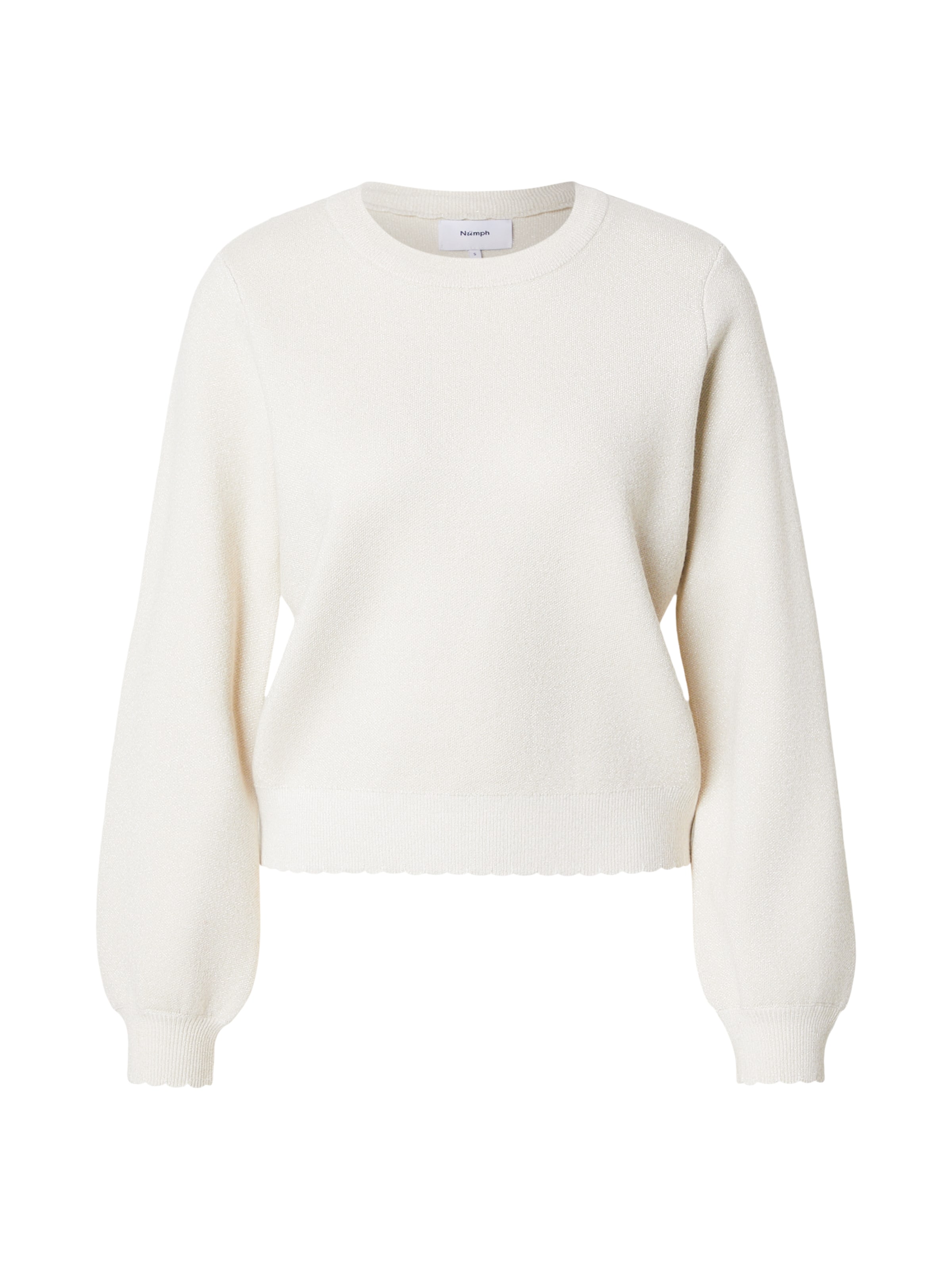 NÜMPH Pulóver 'BIR SOLID' - bézs: elől