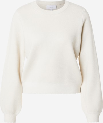 NÜMPH Tröja 'BIR SOLID' i beige: framsida