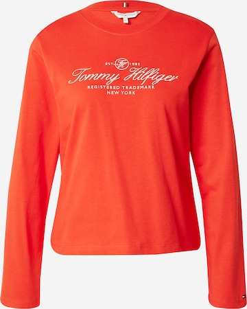 T-shirt TOMMY HILFIGER en orange : devant