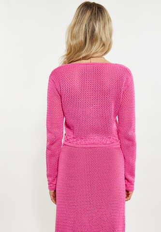 Cardigan IZIA en rose