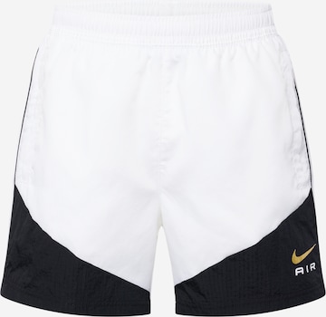 Nike Sportswear Regularen Hlače 'AIR' | bela barva: sprednja stran