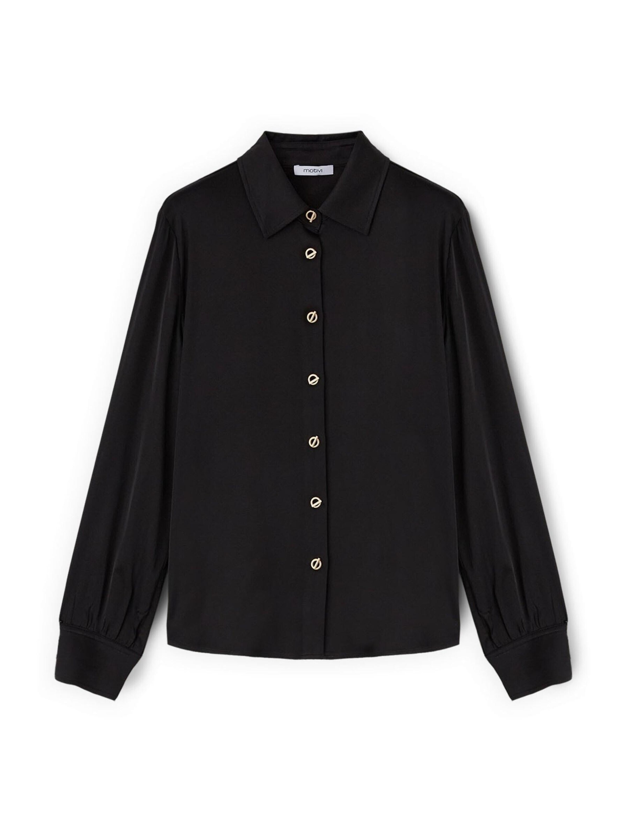 MOTIVI - Blusa en negro: frente