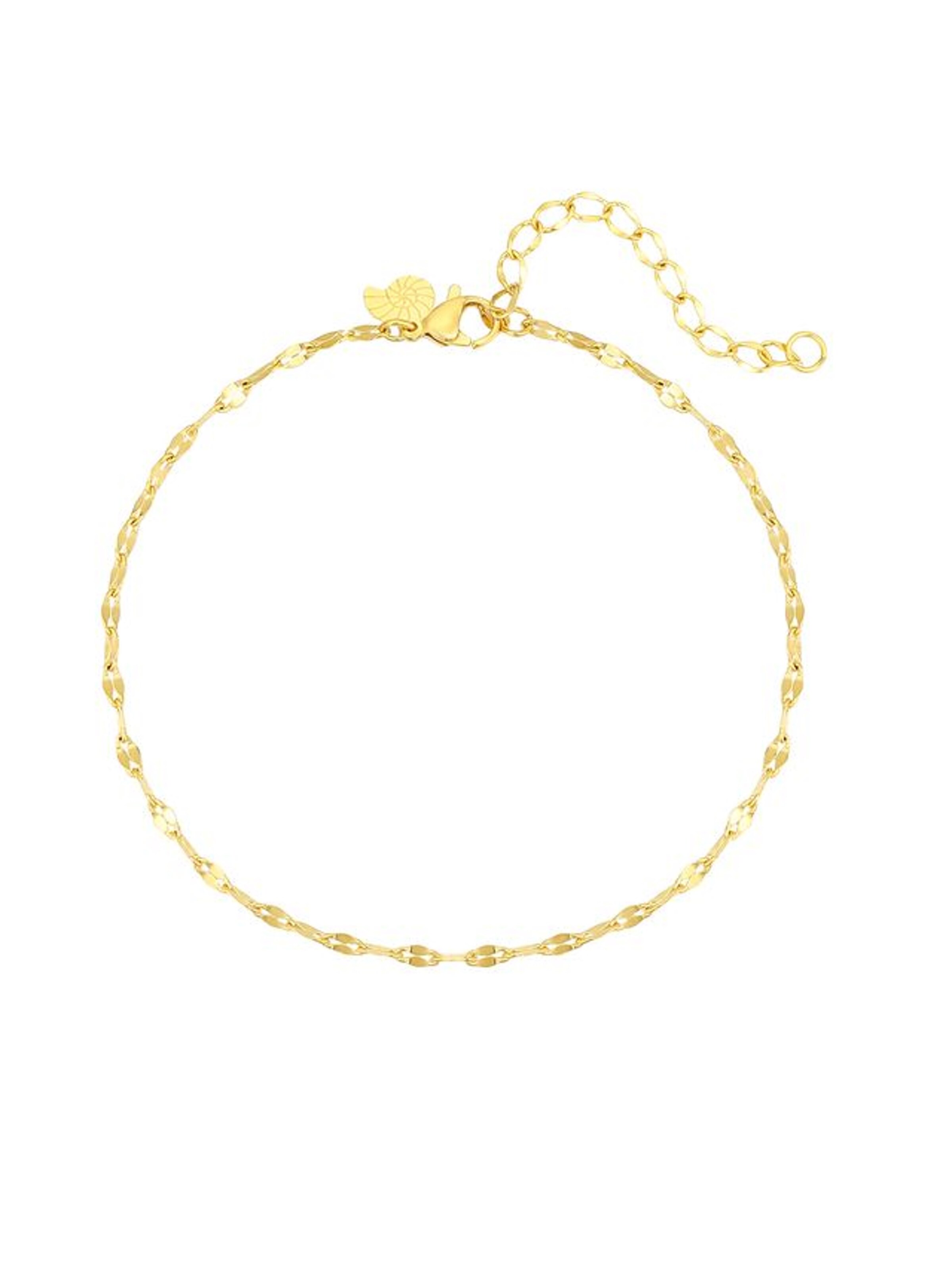 Gioiello per i piedi 'Sunny' di Hey Happiness in oro: frontale