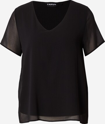 TAIFUN Blouse in Black: front