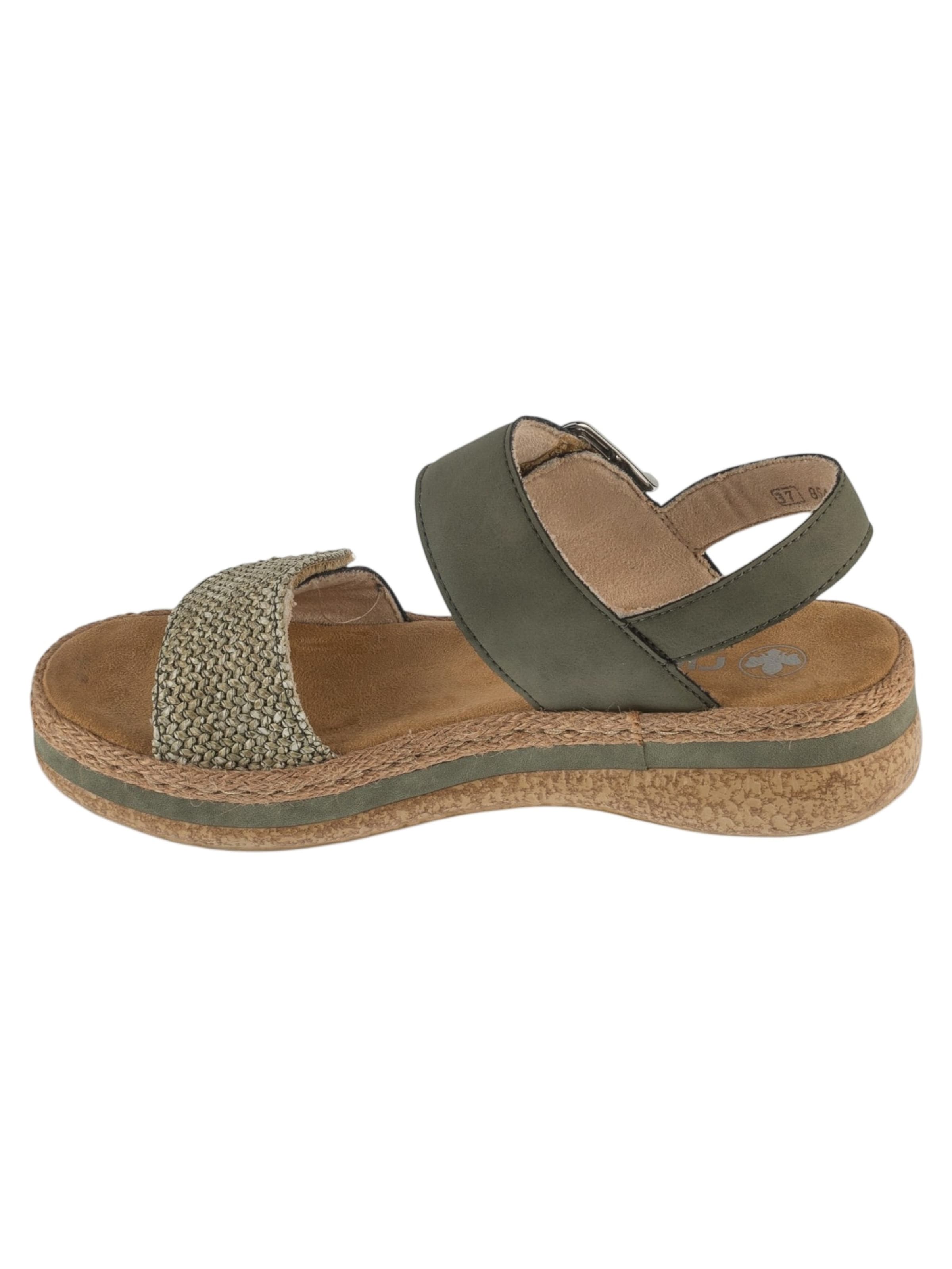 Rieker Sandals 'Rieker Sandals V0951' in Green: front