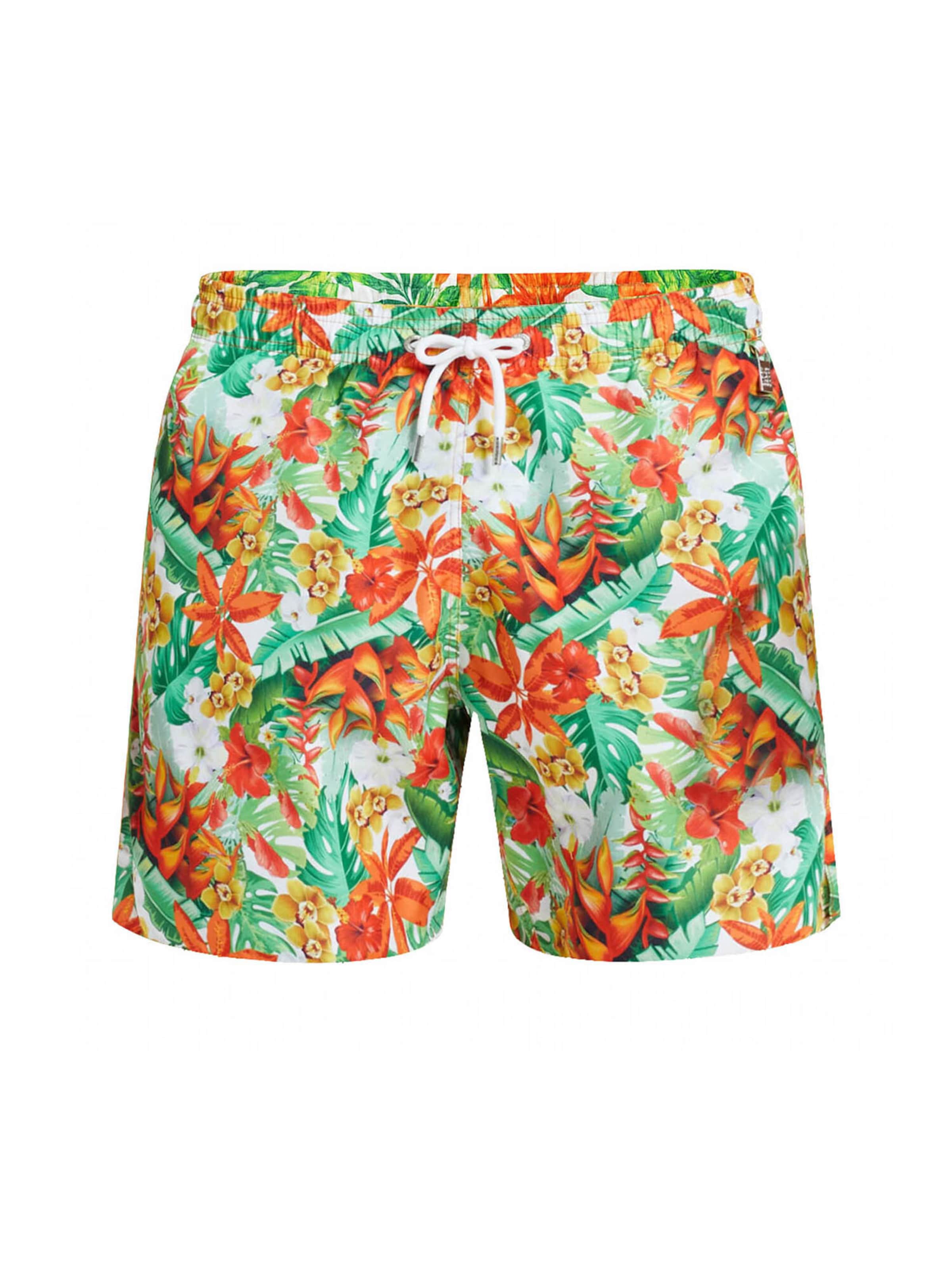 Blackspade Swimming shorts ' Summer Prints ' in Green: front