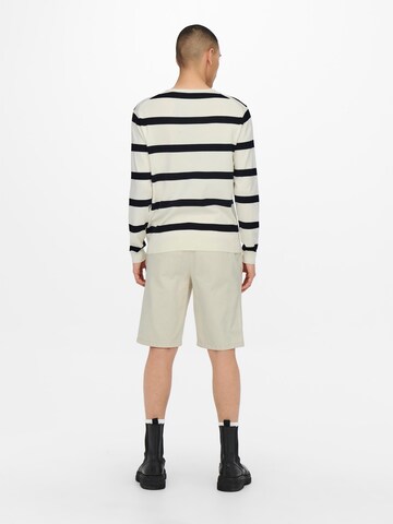 Only & Sons Pullover 'WYLER' i hvid