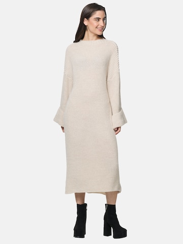 Elara Knit dress in Beige: front