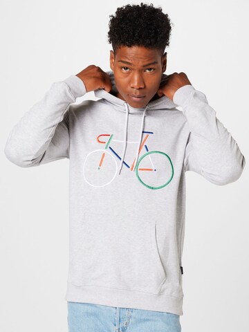 DEDICATED. Sweatshirt in Grijs: voorkant