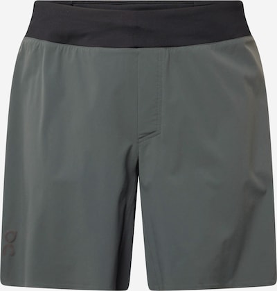 On Workout Pants in Grey / Dark green / Black, Item view
