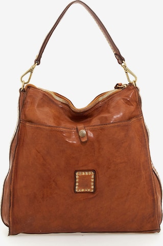 Campomaggi Shoulder Bag 'Kura' in Brown: front