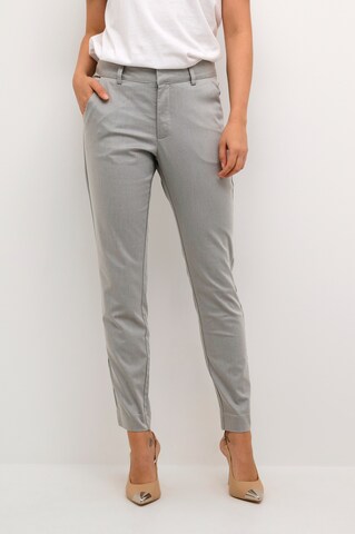 Kaffe Slim fit Chino trousers 'Lea ' in Grey: front