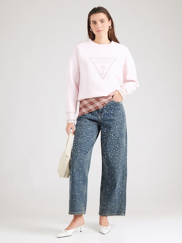 GUESS Μπλούζα φούτερ σε ροζ