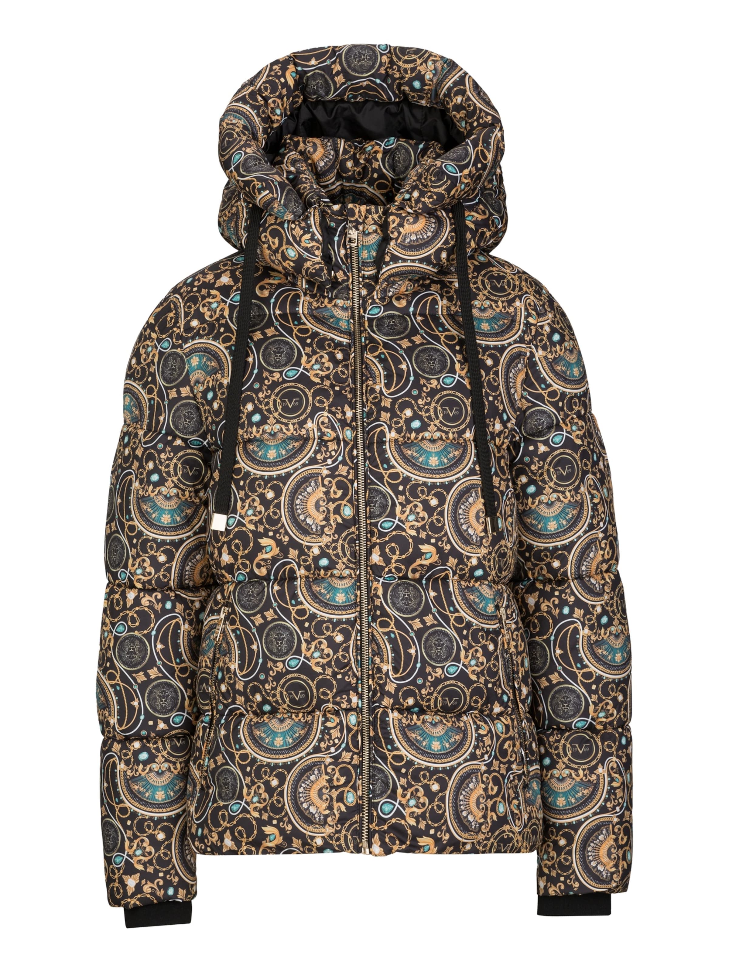 19V69 ITALIA Vinterjacka 'Anzia' i brun: framsida