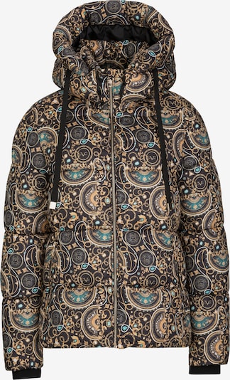 19V69 ITALIA Zimska jakna 'Anzia' u smeđa / zlatna / petrol / crna, Pregled proizvoda