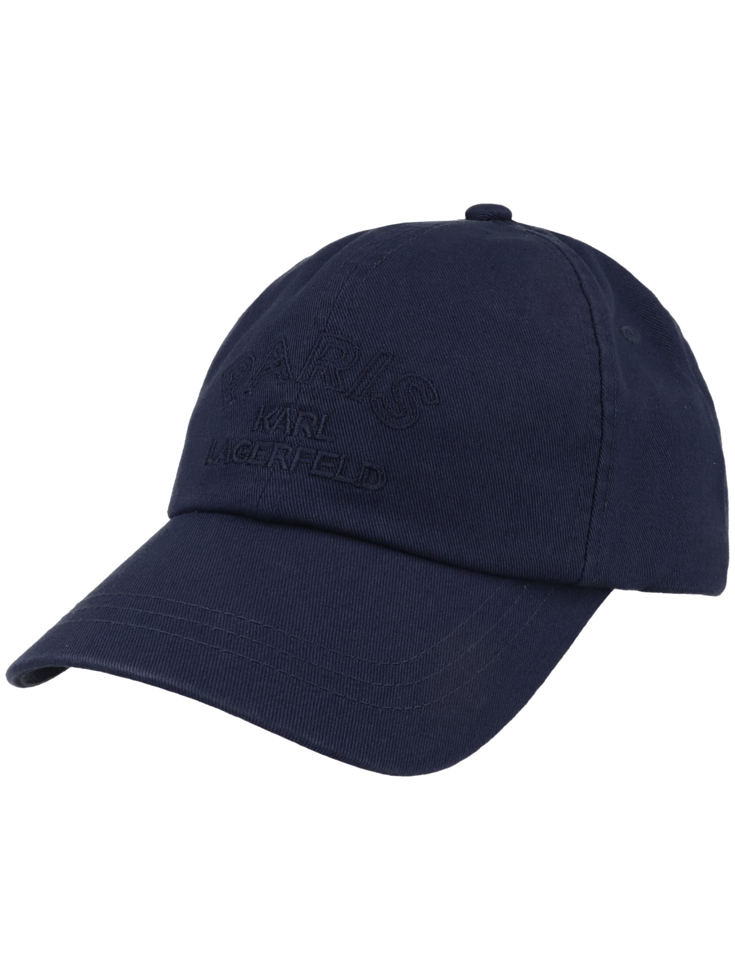 Karl Lagerfeld Casquette en 1 en bleu foncé, Vue avec produit