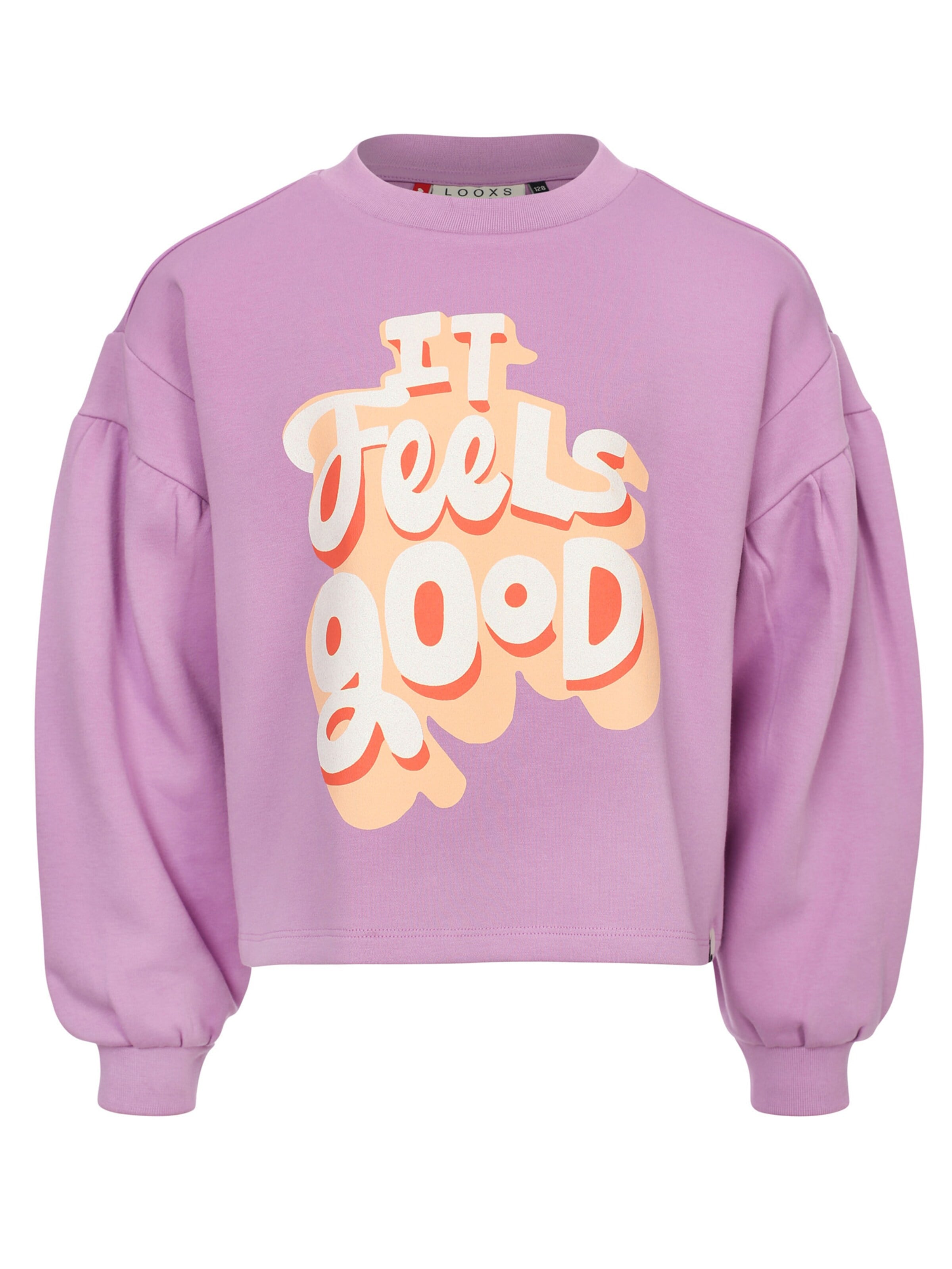 Sweat-shirt Looxs Revolution en violet : devant