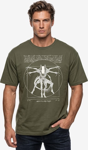 MAKAYA Shirt 'Alien' in Green: front