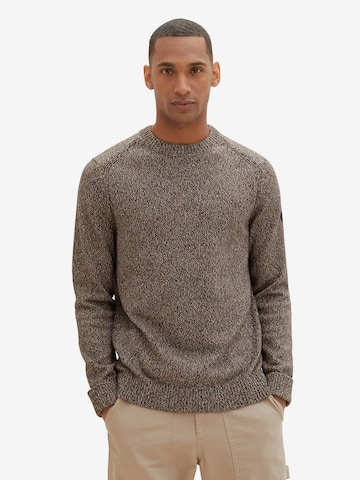 TOM TAILOR Sweater in Brown: front