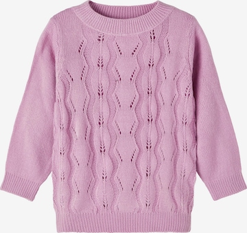 NAME IT Sweter 'Vibbi' w kolorze fioletowy: przód