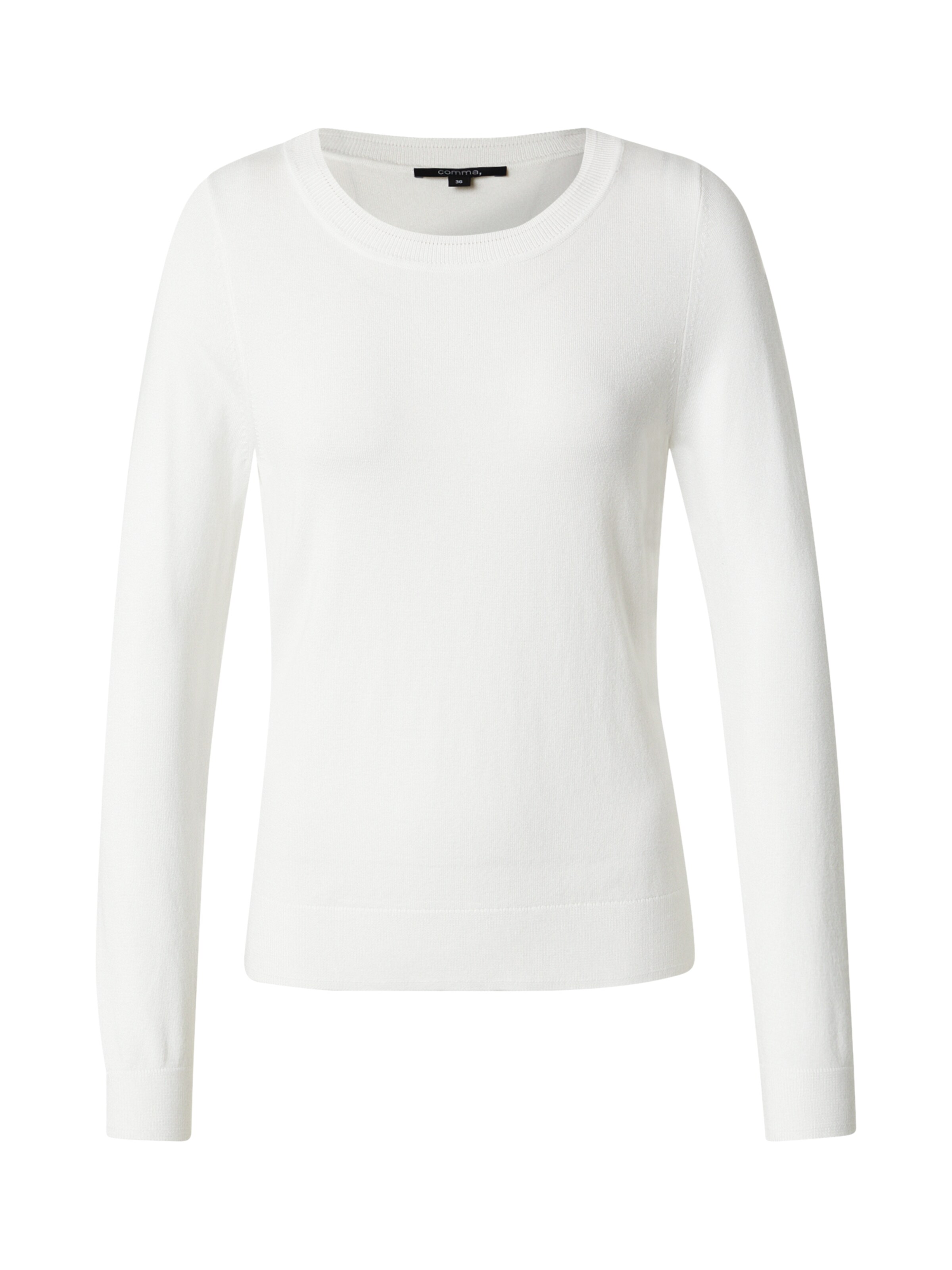 COMMA Pullover in Weiß: Vorderseite