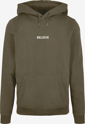 Sweat-shirt 'Believe' Merchcode en vert : devant