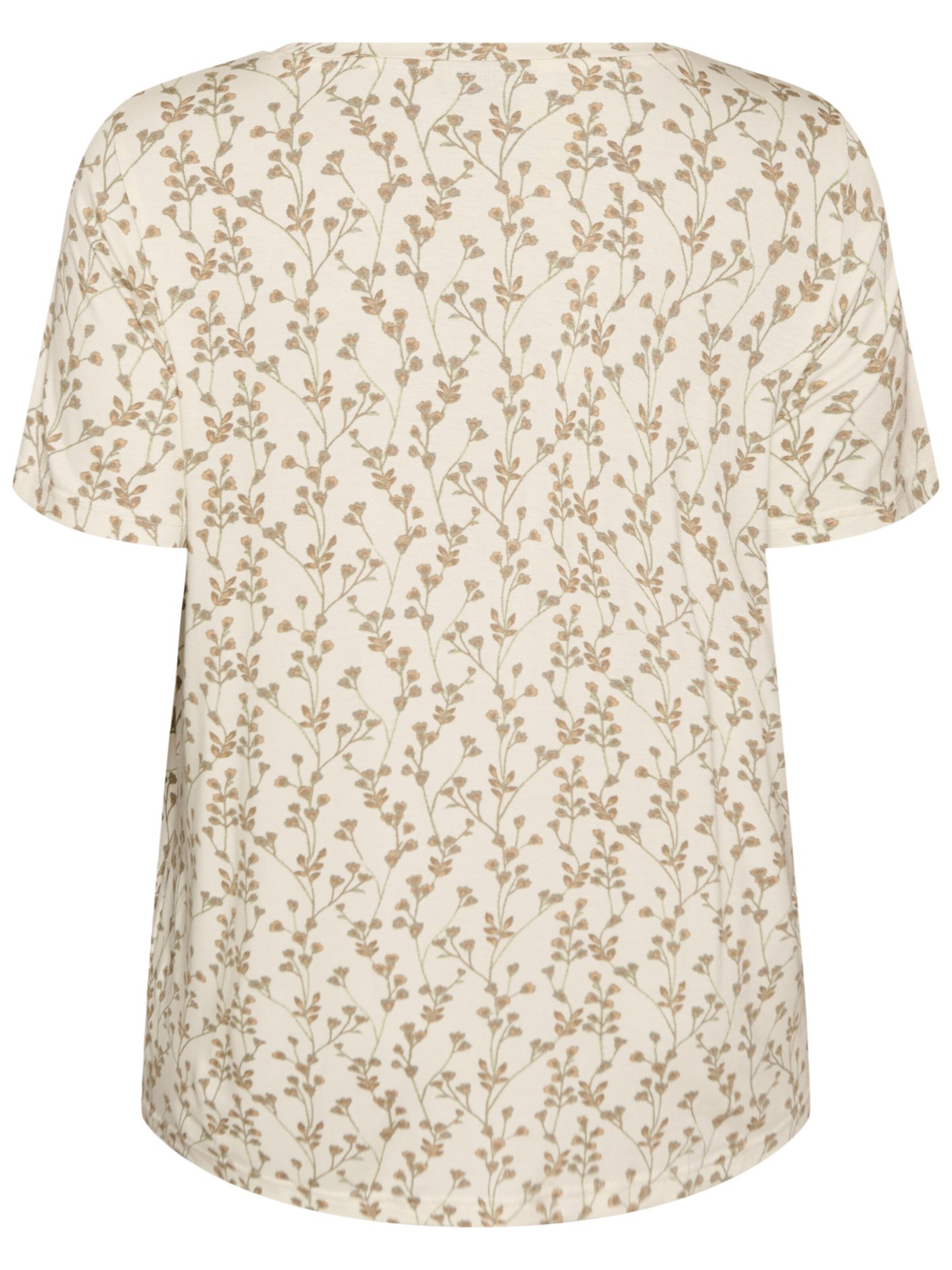 Zizzi Bluse 'Vmalis' in Beige