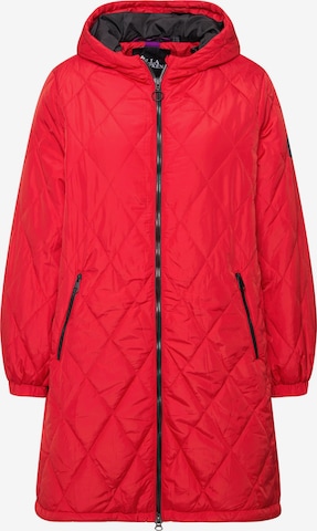Ulla Popken Wintermantel in Rood: voorkant