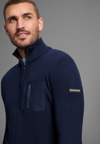 Bruno Banani LM Pullover in Blau