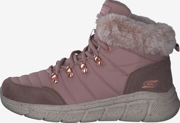 SKECHERS Lace-Up Ankle Boots in Pink
