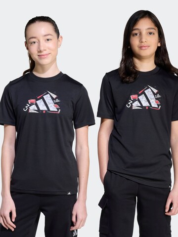 ADIDAS SPORTSWEAR Performance shirt in Black: front