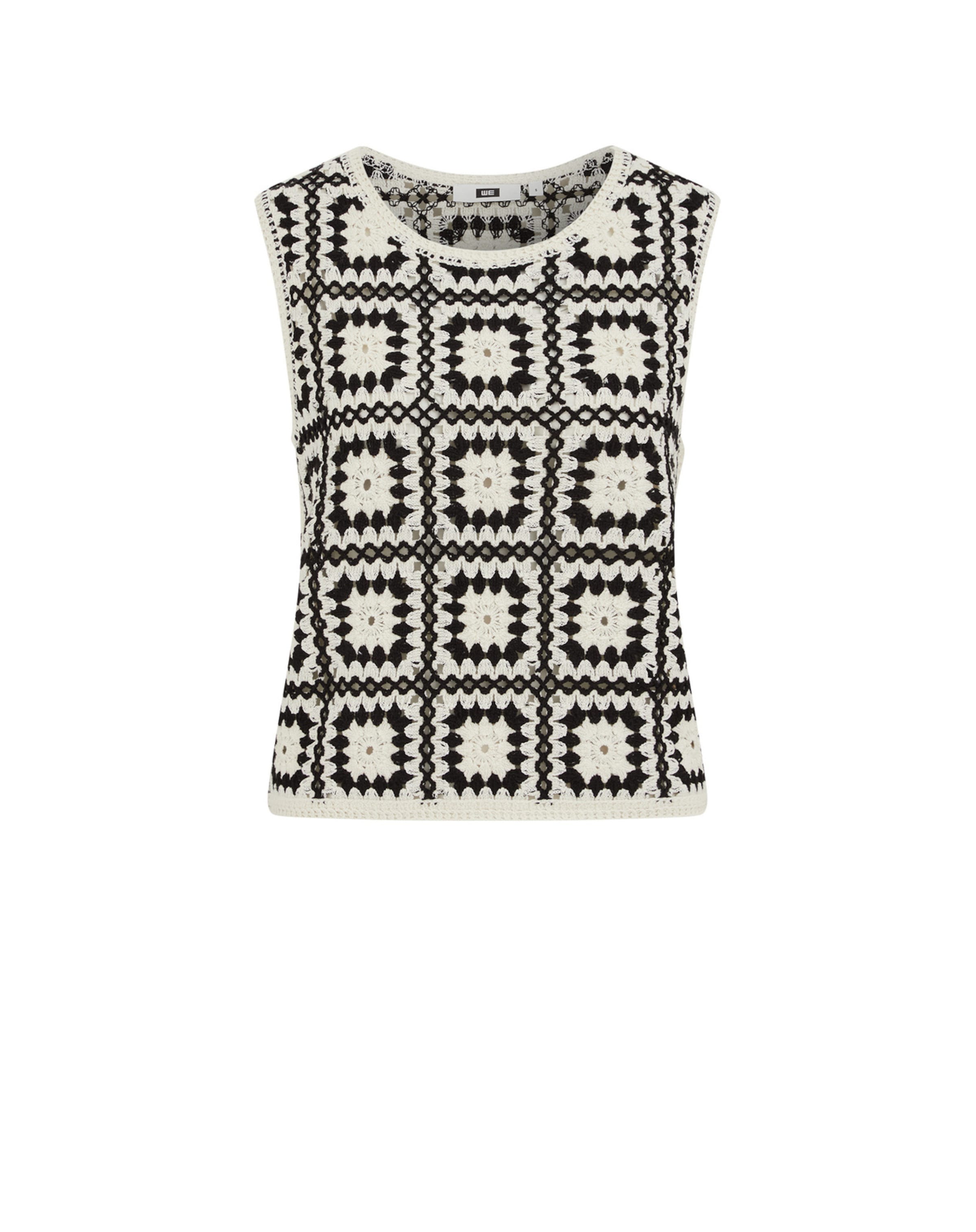 Top de la WE Fashion pe negru: față