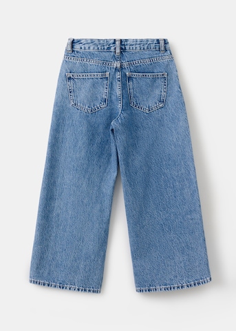 Wide Leg Jean 'CULOTTES' MANGO KIDS en bleu