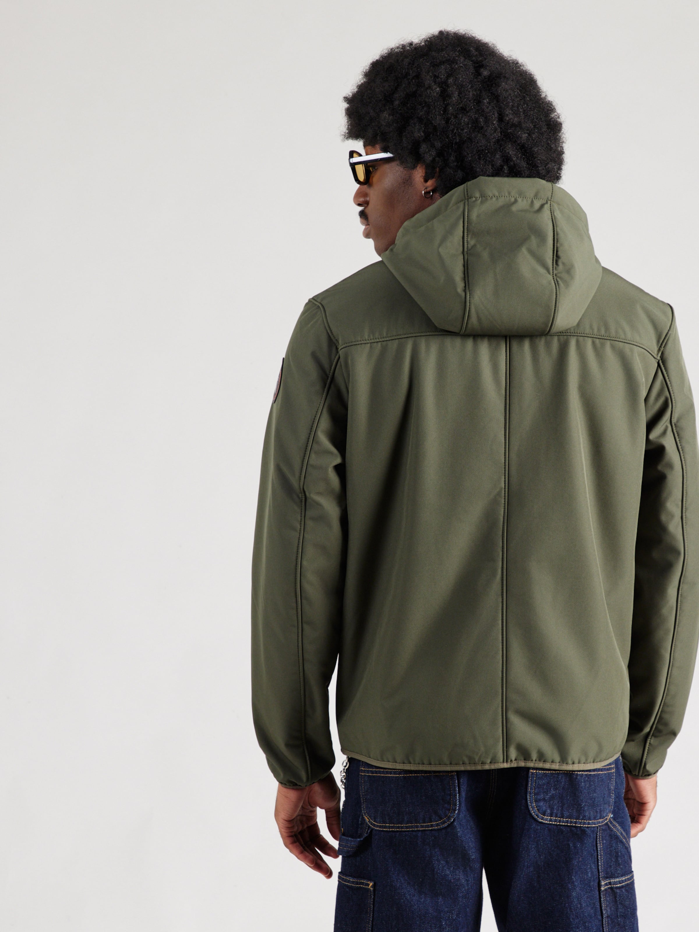 NAPAPIJRI Between-Season Jacket 'ASHERMAN' in Olive | ABOUT YOU
