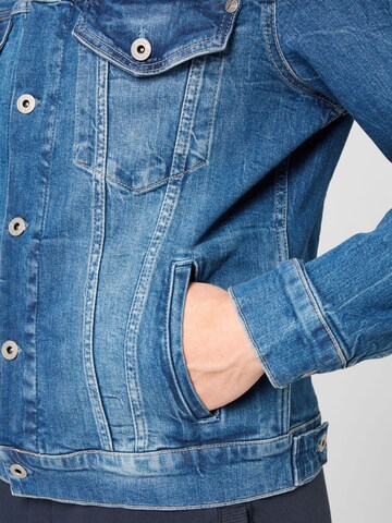 Pepe Jeans Between-Season Jacket 'Pinner' in Blue