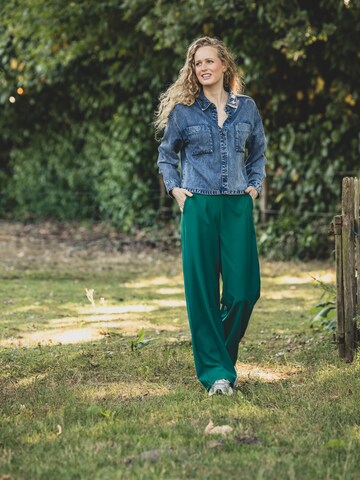 Looxs Revolution Wide leg Broek in Groen