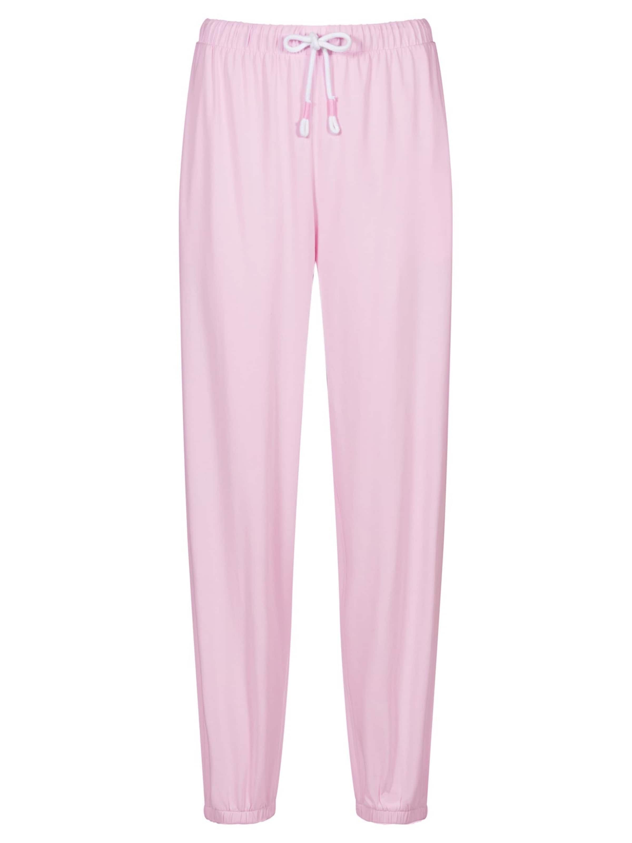 Mey Pajama Pants 'Solid Love' in Pink: front