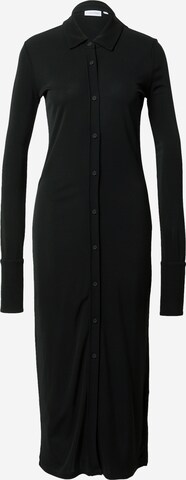Calvin Klein Košilové šaty – černá: přední strana
