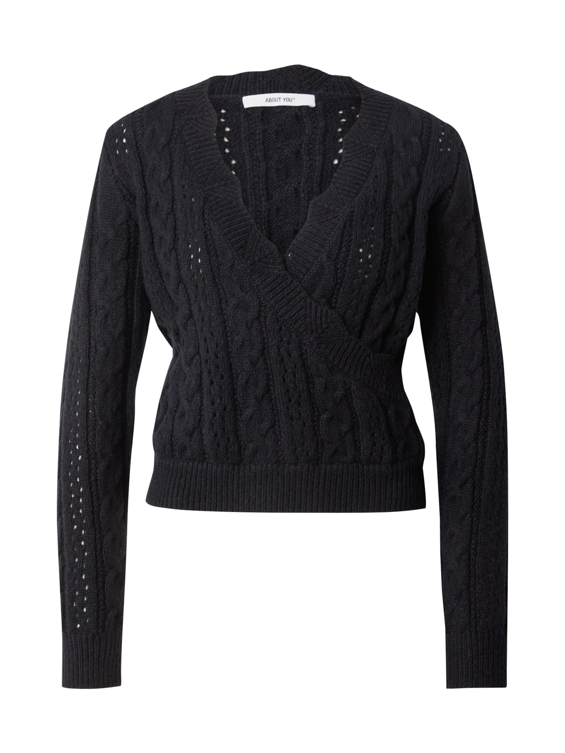 ABOUT YOU Pulóver 'Melody' - fekete: elől