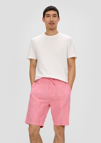 Regular Pantalon chino s.Oliver en rose : devant