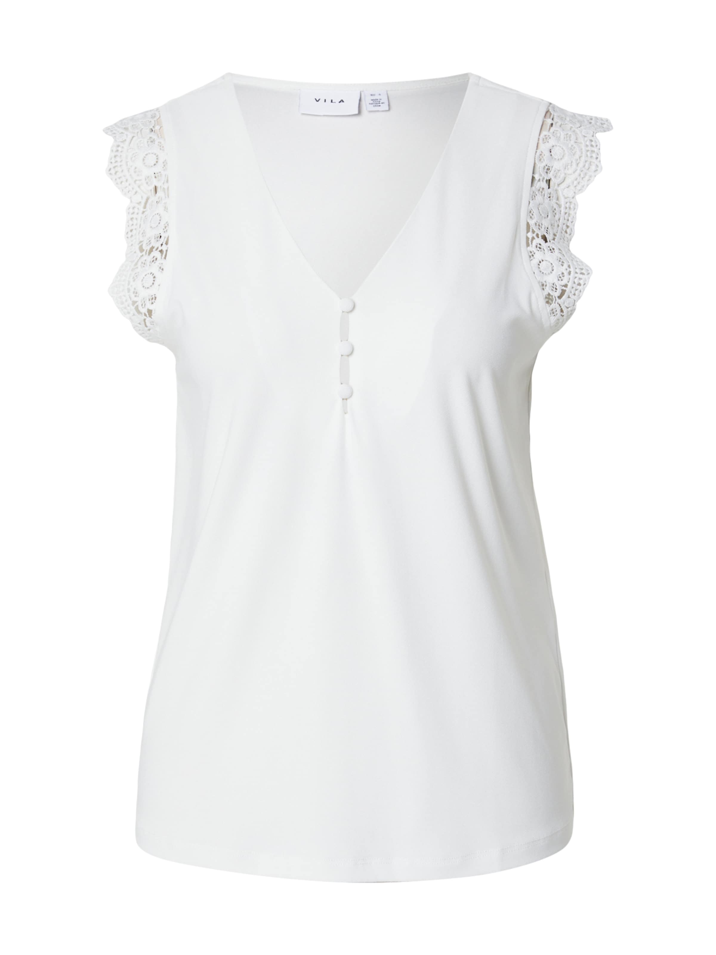 VILA Bluse 'VITUPLA' i hvid: forside