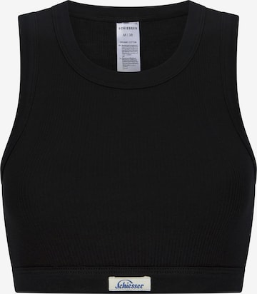 SCHIESSER Bustier ' Feinripp - Revival Paula ' in Schwarz: Vorderseite