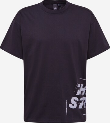 ADIDAS PERFORMANCE Skinny Sportshirt 'World' in Schwarz: predná strana