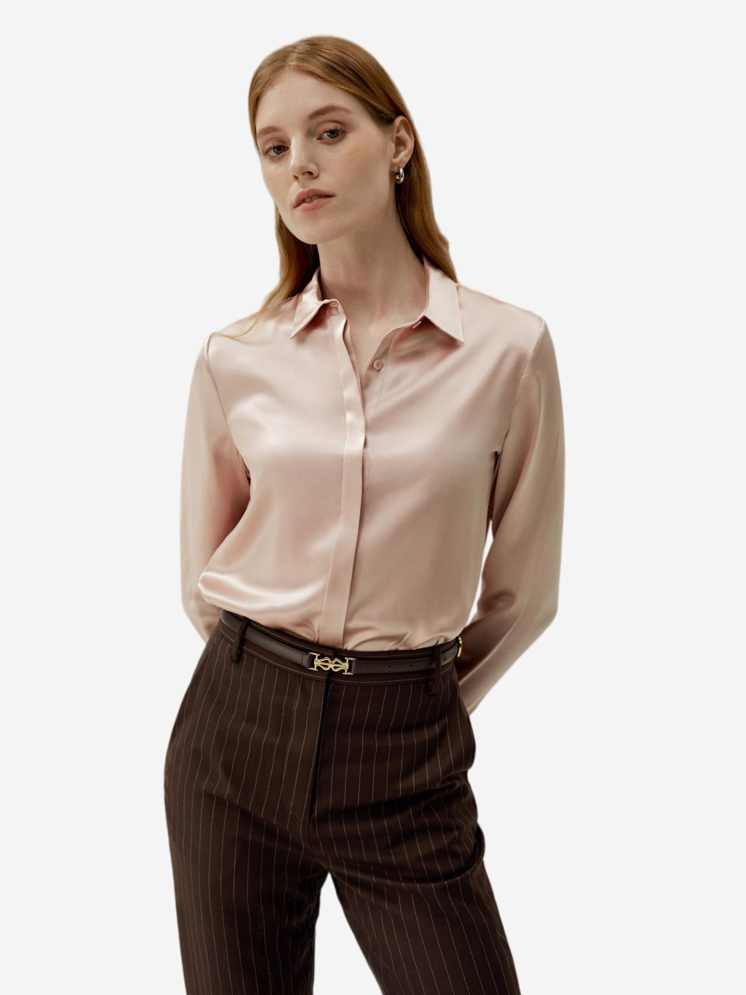 Lilysilk - Blusa en rosa: frente