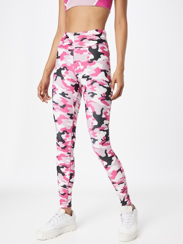 Reebok Skinny Sportbroek in Roze: voorkant